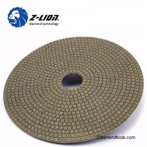 ZLION ZL-123E Tampons de polissage diamantés électrolytiques de meules souples de 7 po, 180 mm