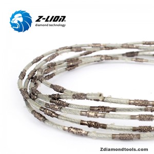 ZL-SJ scie à fil diamanté de 2,0 mm pour la coupe de pierre onyx